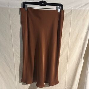 Banana Republic Factory Warm Brown Midi Skirt